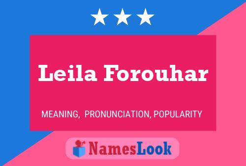 Постер имени Leila Forouhar