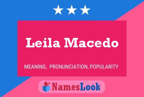 Постер имени Leila Macedo