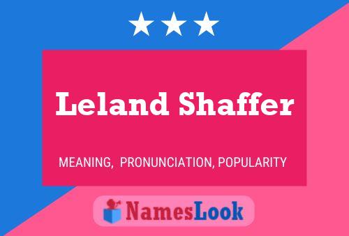 Постер имени Leland Shaffer