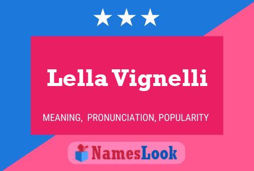 Постер имени Lella Vignelli