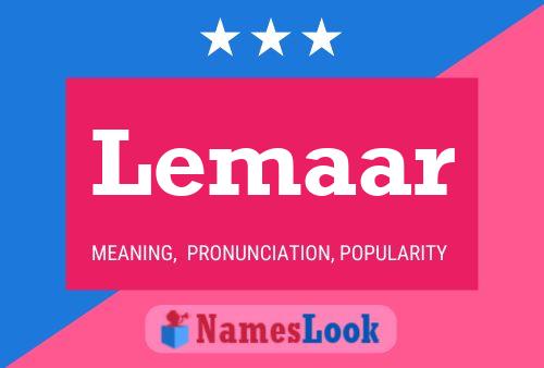 Постер имени Lemaar