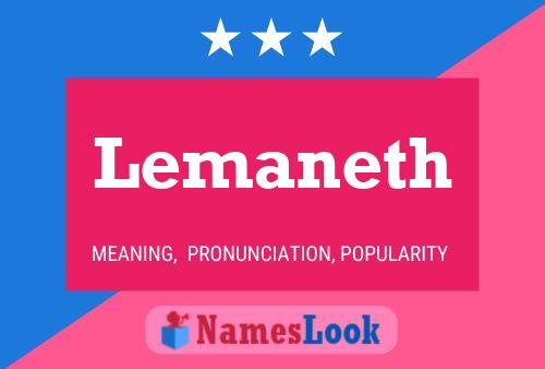 Постер имени Lemaneth