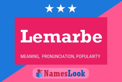 Постер имени Lemarbe