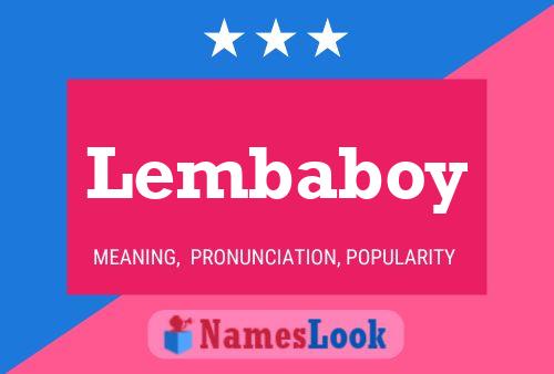 Постер имени Lembaboy