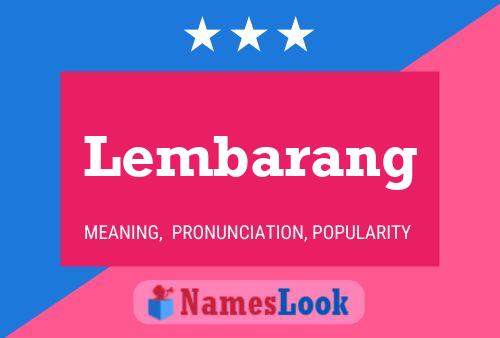 Постер имени Lembarang