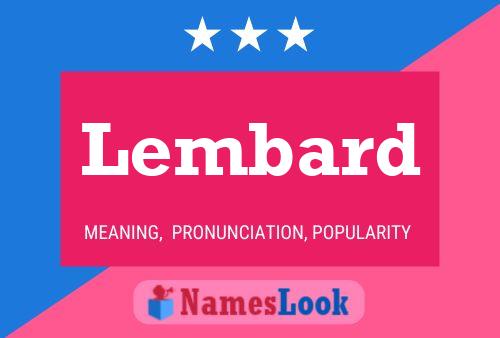 Постер имени Lembard