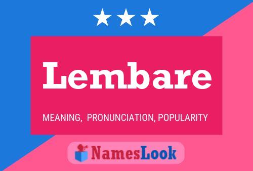 Постер имени Lembare