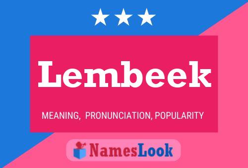 Постер имени Lembeek