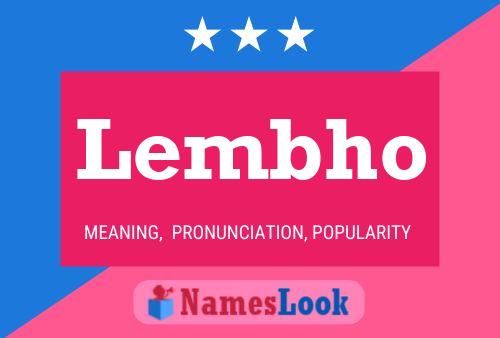 Постер имени Lembho