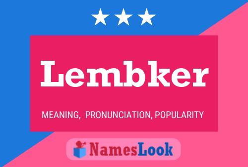 Постер имени Lembker