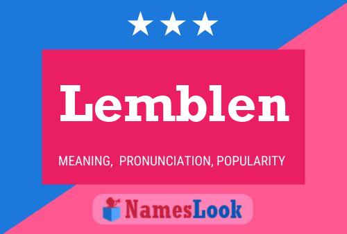 Постер имени Lemblen