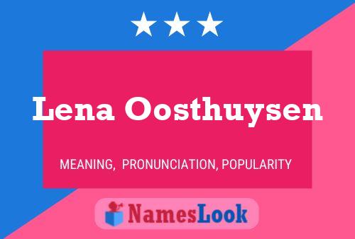 Постер имени Lena Oosthuysen