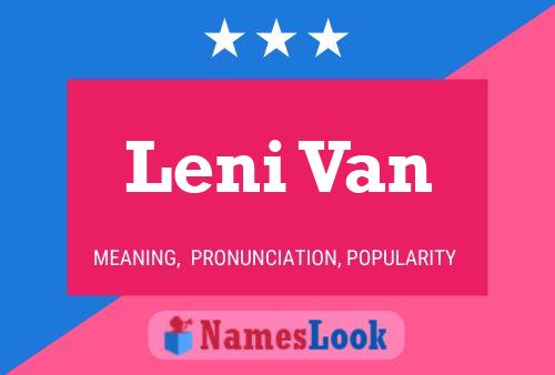 Постер имени Leni Van