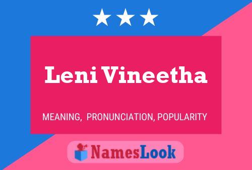 Постер имени Leni Vineetha