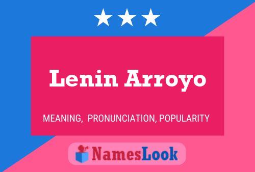 Постер имени Lenin Arroyo