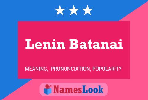 Постер имени Lenin Batanai