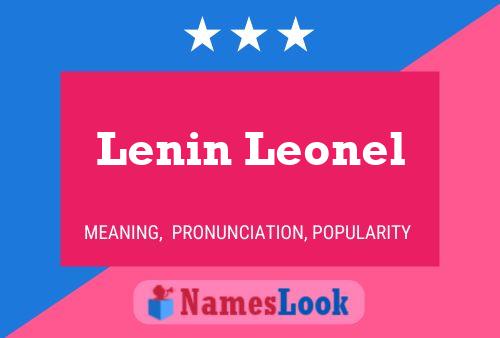 Постер имени Lenin Leonel