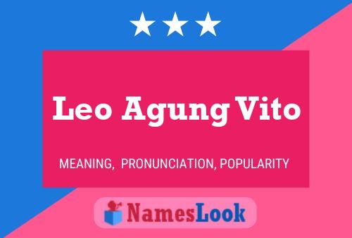 Постер имени Leo Agung Vito