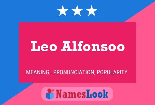 Постер имени Leo Alfonsoo