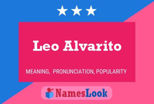 Постер имени Leo Alvarito