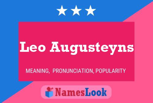 Постер имени Leo Augusteyns