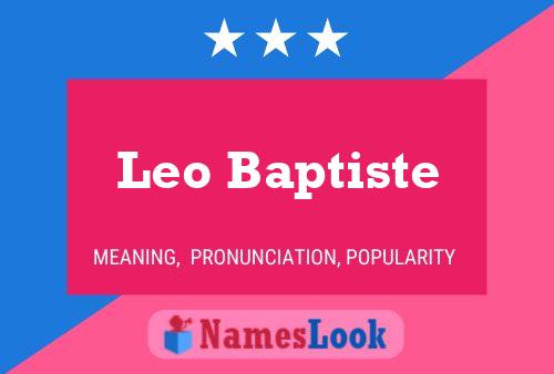 Постер имени Leo Baptiste