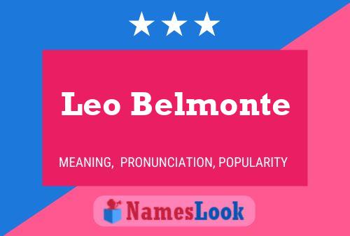 Постер имени Leo Belmonte