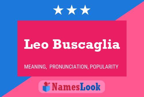 Постер имени Leo Buscaglia