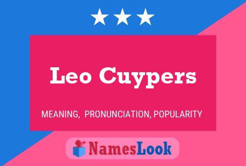 Постер имени Leo Cuypers