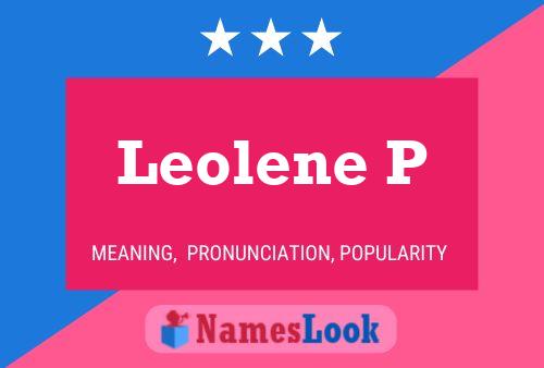 Постер имени Leolene P