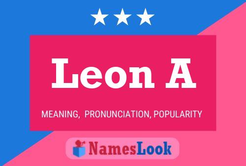 Постер имени Leon A