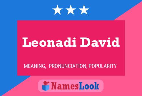 Постер имени Leonadi David