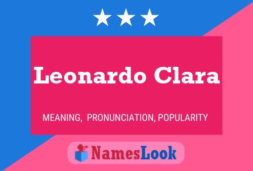 Постер имени Leonardo Clara