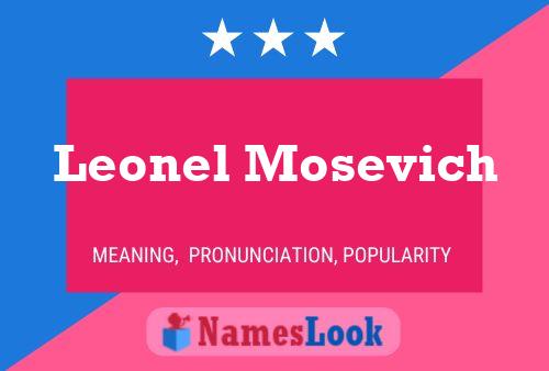 Постер имени Leonel Mosevich