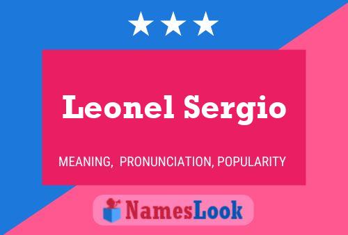 Постер имени Leonel Sergio