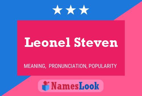 Постер имени Leonel Steven