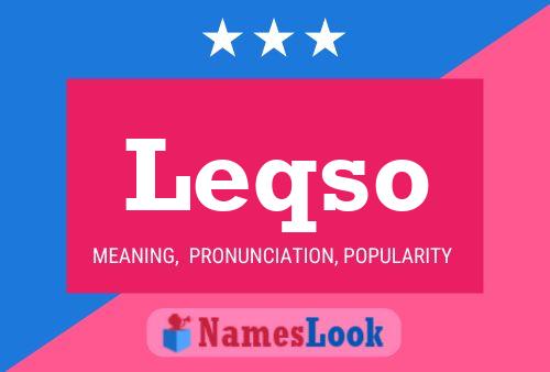 Постер имени Leqso