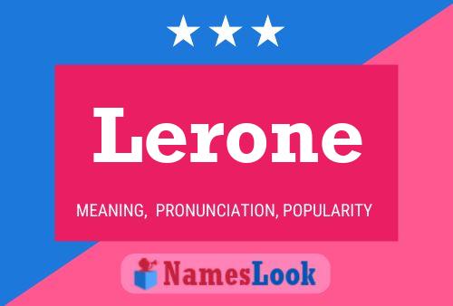 Постер имени Lerone