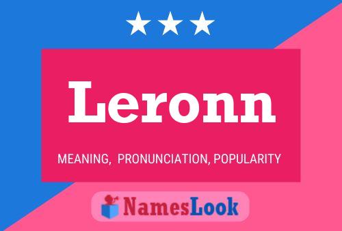 Постер имени Leronn