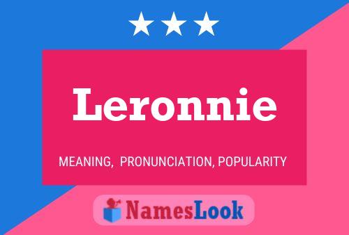 Постер имени Leronnie