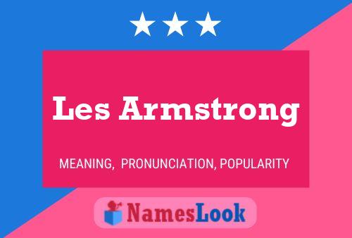 Постер имени Les Armstrong