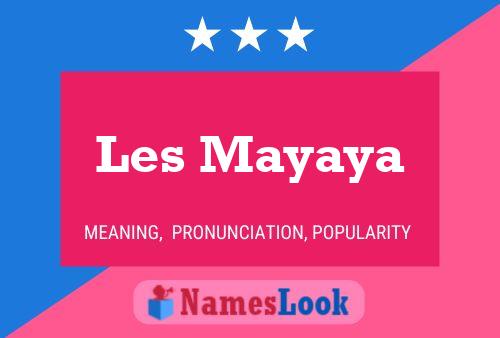 Постер имени Les Mayaya