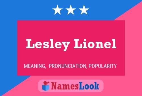 Постер имени Lesley Lionel