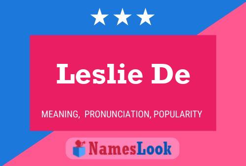 Постер имени Leslie De