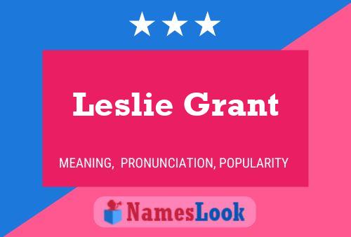 Постер имени Leslie Grant