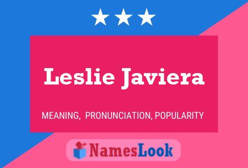 Постер имени Leslie Javiera