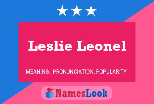 Постер имени Leslie Leonel