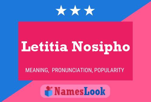 Постер имени Letitia Nosipho