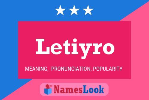 Постер имени Letiyro