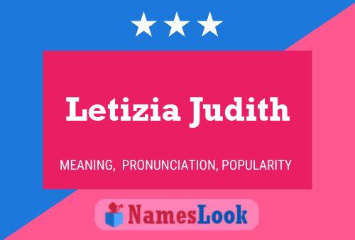 Постер имени Letizia Judith